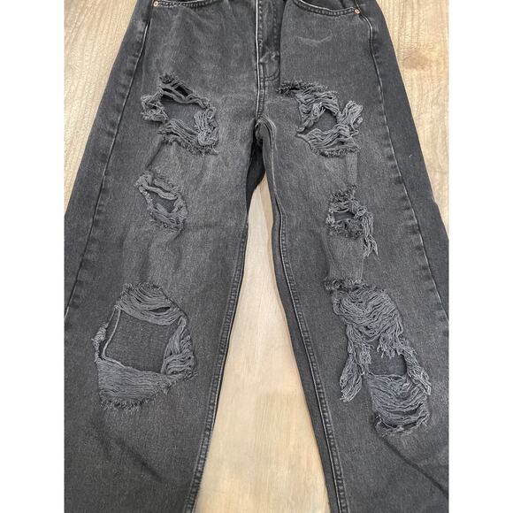 BDG Urban Outfitters Distressed High Rise Baggy Black Jeans 27 NWOT - Picture 2 of 5